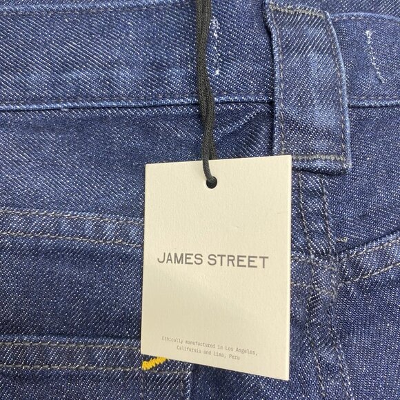 James Street Men’s Pinstripe Track Denim Jeans Size 32x29 Medium Blue - Picture 3 of 10